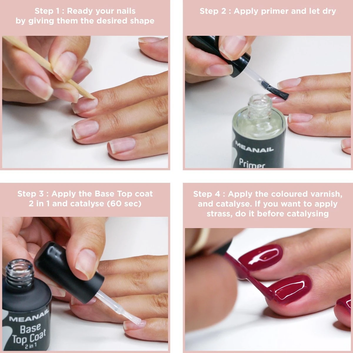 Gellak - MEANAIL® KIT Deluxe - Led Lamp 48 Watt - 3 Kleuren Gelnagellak 3 Gellak - MEANAIL® KIT Deluxe - Led Lamp 48 Watt - 3 Kleuren Gelnagellak - Afbeelding 3