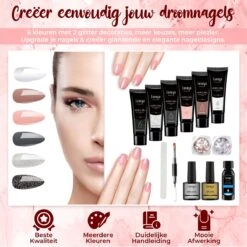 Luneya Polygel Kit - Black Pink Edition - 6 Kleuren - Polygel Nagels Starterspakket - Tasje - Incl. UV LED Lamp 12 Luneya Polygel Kit - Black Pink Edition - 6 Kleuren - Polygel Nagels Starterspakket - Tasje - Incl. UV LED Lamp -Nagelverzorging Winkel 1200x1200 639