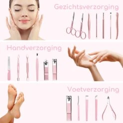 ⭐ATV PERFECTUM Luxe 18-delige - Manicure Set - Met Lederen Opbergetui - Manicureset - Nagelschaartje - Manicuresetje -Nagelverzorging Winkel 1200x1200 680