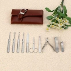 Fritzline© Professionele Manicureset 10-delig | RVS | Leren Etui | Nagelknipper | Nagelschaar | Nageltang -Nagelverzorging Winkel 1200x1200 718