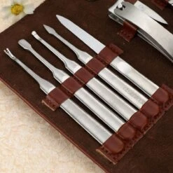 Fritzline© Professionele Manicureset 10-delig | RVS | Leren Etui | Nagelknipper | Nagelschaar | Nageltang -Nagelverzorging Winkel 1200x1200 721