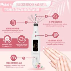 Nolad® Elektrische Nagelvijl - Nagelvijlen - Nagelaccessoires - Wit 14 Nolad® Elektrische Nagelvijl - Nagelvijlen - Nagelaccessoires - Wit -Nagelverzorging Winkel 1200x1200 736