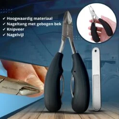 Nagelschaar Inclusief Nagelvijl - Nageltang Voor Harde Teennagels - Nagelknipper Tegen Kalknagels - Harde Nagels - Pedicureset - Manicureset Teennagelknipper - Teennagelschaar -Nagelverzorging Winkel 1200x1200 747