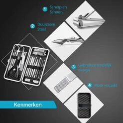 Nagelknipper Set – 18-Delige Pedicure En Manicure Sets Nagelaccessoires – Nagelset – Nagelverzorging Kit – Reisset Zwart 10 Nagelknipper Set – 18-Delige Pedicure En Manicure Sets Nagelaccessoires – Nagelset – Nagelverzorging Kit – Reisset Zwart -Nagelverzorging Winkel 1200x1200 774