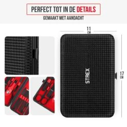 Strex Luxe Manicureset / Pedicureset Met Lederen Opbergetui - 20 Delig - Manicure Set - Pedicure Set - Manicure Sets - Pedicure Sets -Nagelverzorging Winkel 1200x1200 802