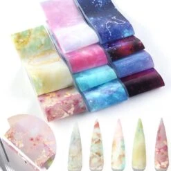 Set Van 50 X Transfer Nail Art Foil - Nagel Folie - Sparkolia - Mix Design Nagelfolie - Voor Op Nagellak / UV LED Gellak / Transfer Gel / Stickers -Nagelverzorging Winkel 1200x1200 814