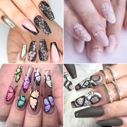 Set Van 50 X Transfer Nail Art Foil - Nagel Folie - Sparkolia - Mix Design Nagelfolie - Voor Op Nagellak / UV LED Gellak / Transfer Gel / Stickers -Nagelverzorging Winkel 1200x1200 816