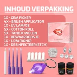 Nince DIY Tooth Gem Kit Hoogwaardig Materiaal - Wit Vlinder - Tand Diamantje Set 10 Nince DIY Tooth Gem Kit Hoogwaardig Materiaal - Wit Vlinder - Tand Diamantje Set -Nagelverzorging Winkel 1200x1200 846