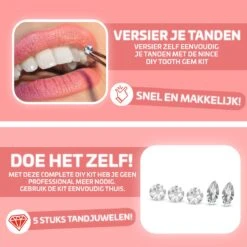 Nince DIY Tooth Gem Kit Hoogwaardig Materiaal - Wit Vlinder - Tand Diamantje Set 11 Nince DIY Tooth Gem Kit Hoogwaardig Materiaal - Wit Vlinder - Tand Diamantje Set -Nagelverzorging Winkel 1200x1200 847
