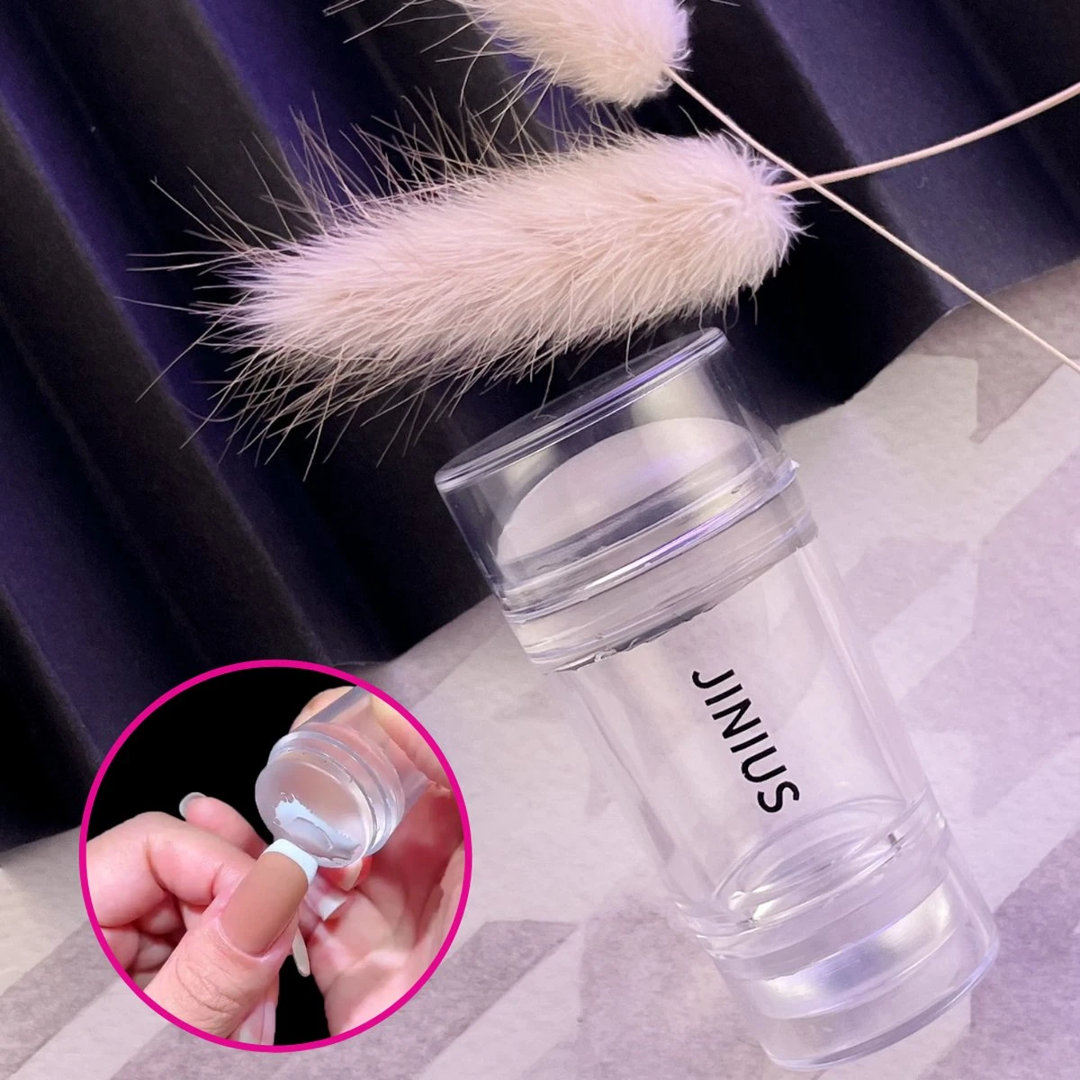 Merkloos Jinius ® - Nagelstempel Doorzichtig - Dubbele Siliconen Gel Stamper - French Manicure Tip Stempel - Nagelstempel Met Schraper - Nail Art Jelly Stamp - Nagel Stempel Kussen 1 Merkloos Jinius ® - Nagelstempel Doorzichtig - Dubbele Siliconen Gel Stamper - French Manicure Tip Stempel - Nagelstempel Met Schraper - Nail Art Jelly Stamp - Nagel Stempel Kussen