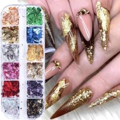 Doosje Met 12 Kleuren Goud Folie Voor Nail Art - Sparkolia Box - Nagel Decoratie -Nagelverzorging Winkel 1200x1200 886