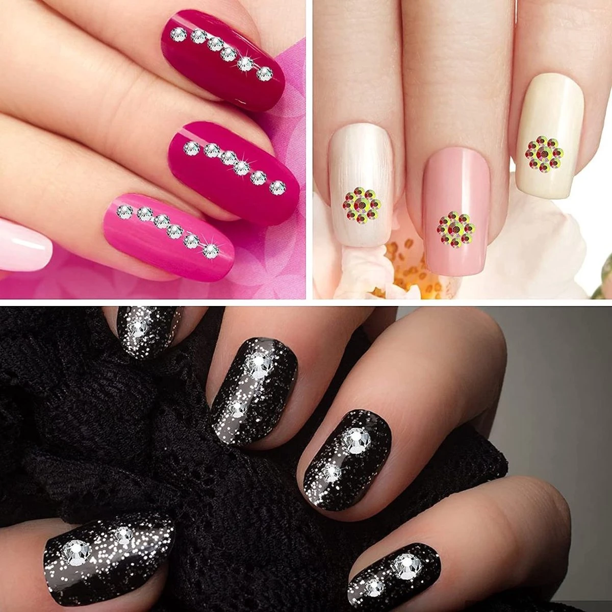 GUAPÀ® Nail Art Rhinestones | 12 Diverse Kleuren Diamantjes | Nagel Diamantjes | Nagelsteentjes | Nagel Versiering En Decoratie | Nagelstickers | Ook Geschikt Voor Acrylic, Gellak, Gel En Polygel Nagels | Nail Art 2 GUAPÀ® Nail Art Rhinestones | 12 Diverse Kleuren Diamantjes | Nagel Diamantjes | Nagelsteentjes | Nagel Versiering En Decoratie | Nagelstickers | Ook Geschikt Voor Acrylic, Gellak, Gel En Polygel Nagels | Nail Art - Afbeelding 2