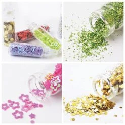 Merkloos 48 Verschillende Flesjes Nagel Decoratie Met Glitters En Sticker - Nail Art - Nagelversiering - Cadeau Tip -Nagelverzorging Winkel 1200x1200 929