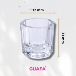 GUAPÀ® Dappendish Voor Acryl Liquid | Acryl Vloeistof Glaasje | Acryl Nagels | Glazen Potje | Brush Cleaner Dappendish -Nagelverzorging Winkel 1200x1200 951