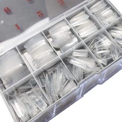 Nageltips | 500 Stuks | Doorzichtig/Transparant | Acrylnagel Tips | Nepnagels | Manicure Kunstnagels | Franse Tips | Nail Set | Gelnagel Tips | Nagel Opzetstukje | Nagel Box | Nagelstad