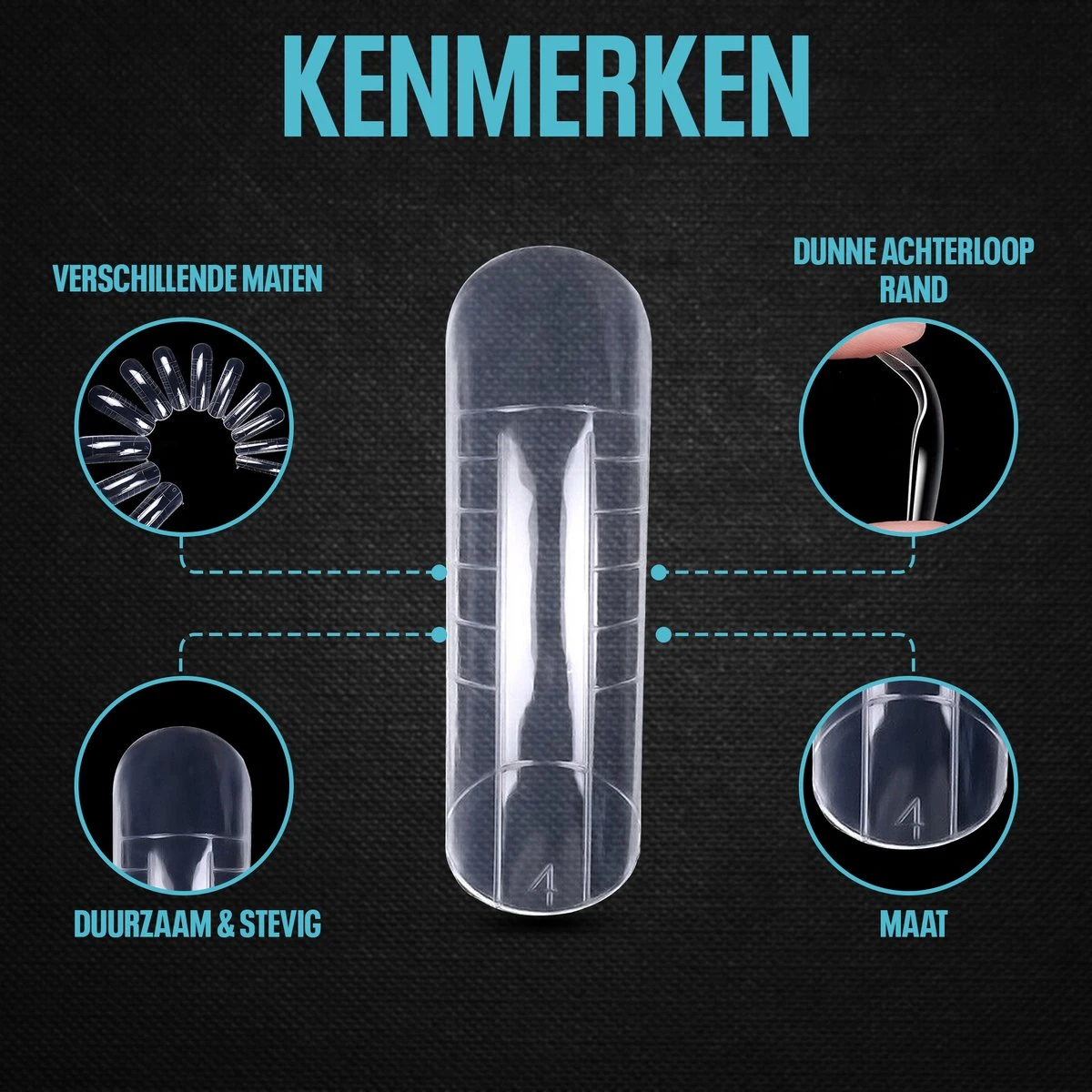 Dual System Forms - Voor Polygel & Acrylgel Nagels - Kunstnagels - Nepnagels - 120 Stuks 3 Dual System Forms - Voor Polygel & Acrylgel Nagels - Kunstnagels - Nepnagels - 120 Stuks - Afbeelding 3
