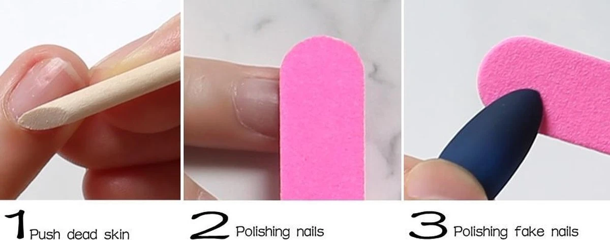 Merkloos Witte Lijntjes Nagels - Plaktabs - Plaknagels - Medium Lang 3 Merkloos Witte Lijntjes Nagels - Plaktabs - Plaknagels - Medium Lang - Afbeelding 3