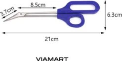 Viamart - Teennagel Schaar - Teennagelknipper - Perfect Voor Ouderen En Mensen Met Klachten - Trimmer - Nagelschaar - Pedicure - Extra Lang (21 CM) Met Comfortabele Handgreep -Nagelverzorging Winkel 1200x598