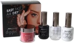 Dip Poeder Starter Kit - NailPerfect - Dippn Kit (Dippn' Sticky Base 15ml, Dippn' Activator 15ml, Dippn' Fast Dry Top Coat 15ml, Dippn' 004 Cover = Zacht Roze 25 Gram) 14 Dip Poeder Starter Kit - NailPerfect - Dippn Kit (Dippn' Sticky Base 15ml, Dippn' Activator 15ml, Dippn' Fast Dry Top Coat 15ml, Dippn' 004 Cover = Zacht Roze 25 Gram) -Nagelverzorging Winkel 1200x709 1