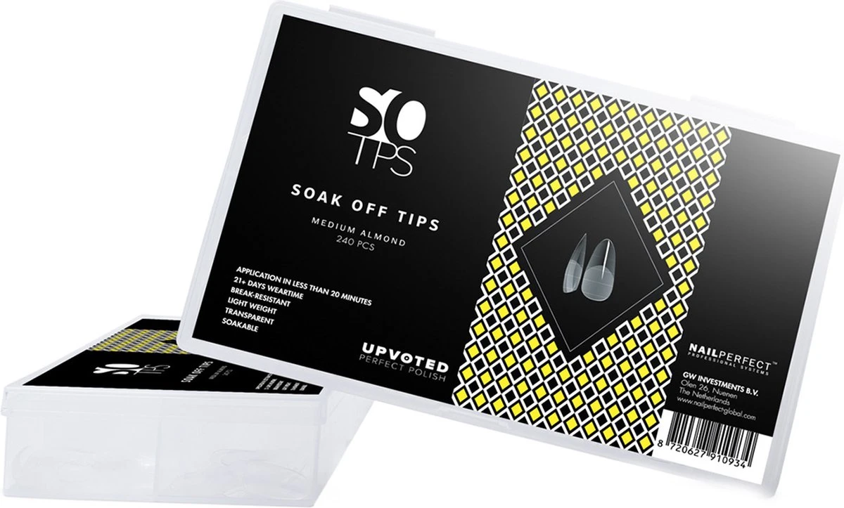 Upvoted - Soak Off Tips - Medium Almond - 240 Pcs 1 Upvoted - Soak Off Tips - Medium Almond - 240 Pcs