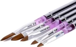 Merkloos Kwalitatieve Acryl Penseel - Nageldecoratie Pen - #8 Pink Diamond -Nagelverzorging Winkel 1200x741 3