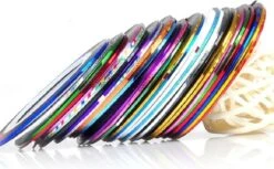 10 Rolletjes Striper 1mm Nail Art Striping Tape / Sparkolia Decoratie Sticker Nagel / Multicolor Gemengde Kleuren -Nagelverzorging Winkel 1200x742 1