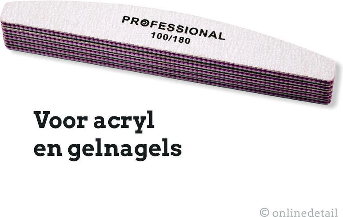 Professionele Nagelvijl 5pcs - Moon #100/180 - Top Kwaliteit - Gratis Verzending 4 Professionele Nagelvijl 5pcs - Moon #100/180 - Top Kwaliteit - Gratis Verzending - Afbeelding 4