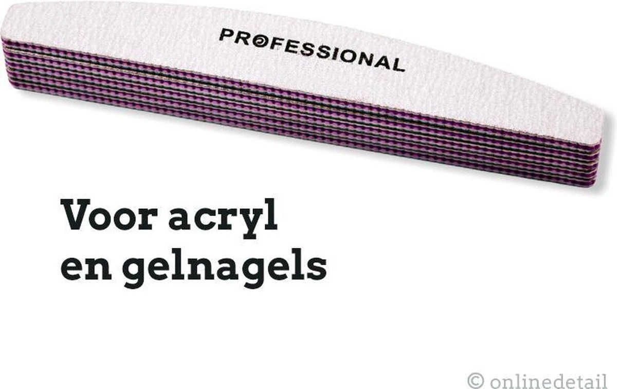 Professionele Nagelvijl 10 Pcs - Moon #180/240 - Top Kwaliteit - Gratis Verzending 5 Professionele Nagelvijl 10 Pcs - Moon #180/240 - Top Kwaliteit - Gratis Verzending - Afbeelding 5