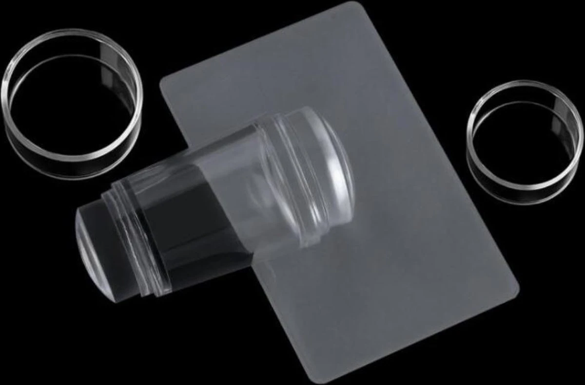Merkloos Jinius ® - Nagelstempel Doorzichtig - Dubbele Siliconen Gel Stamper - French Manicure Tip Stempel - Nagelstempel Met Schraper - Nail Art Jelly Stamp - Nagel Stempel Kussen 2 Merkloos Jinius ® - Nagelstempel Doorzichtig - Dubbele Siliconen Gel Stamper - French Manicure Tip Stempel - Nagelstempel Met Schraper - Nail Art Jelly Stamp - Nagel Stempel Kussen - Afbeelding 2