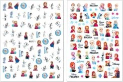 Merkloos Frozen Nagelstickers - Frozen Stickers Voor Nagel - Nagel Decoratie - Sticker Set - Frozen Stickertjes - Meisje - Stickervel - Stickers Voor Kinderen - Nagelversiering - Anna En Elsa - Frozen Speelgoed - Verjaardag - Schoencadeau - Nail Stickers