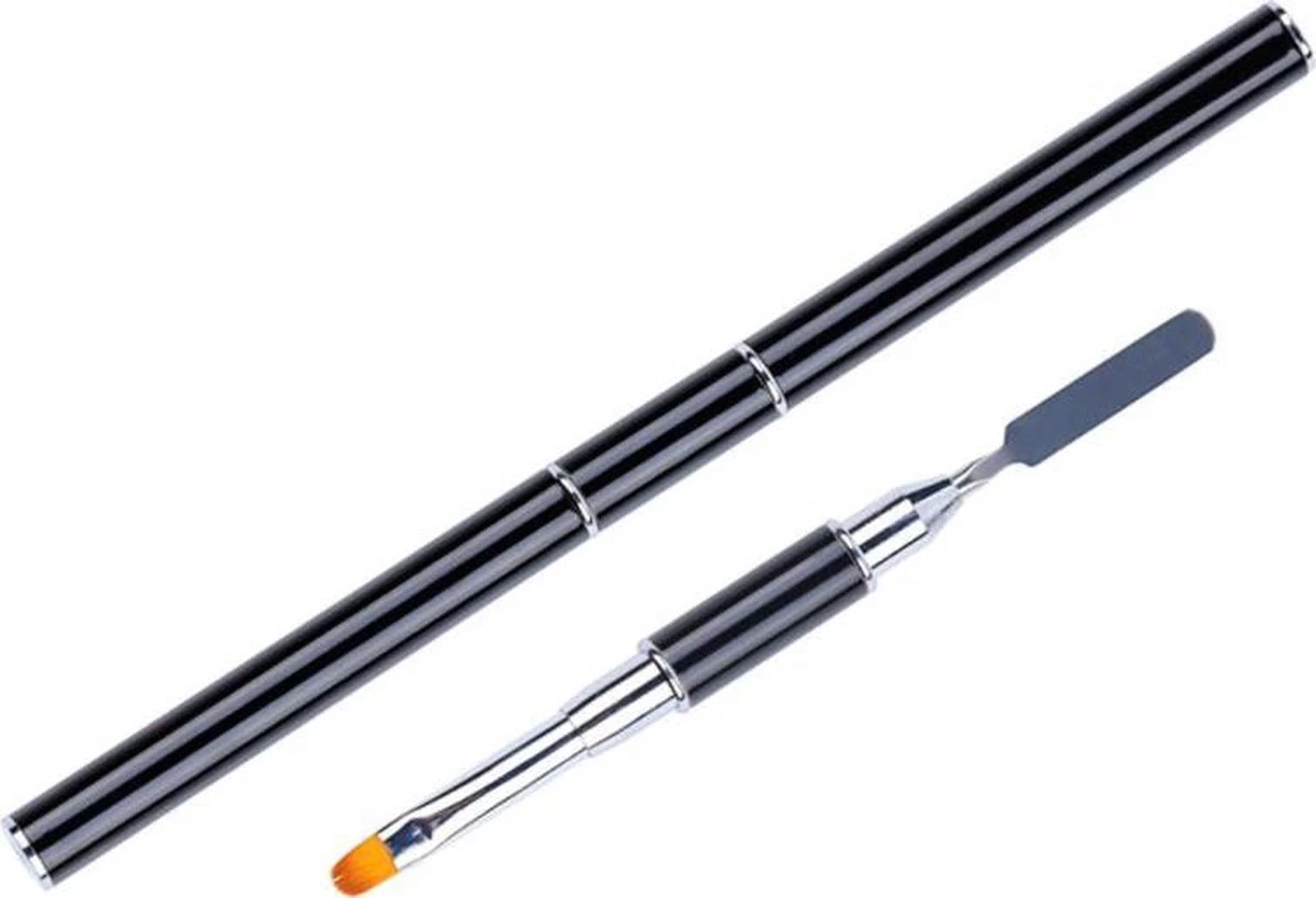 Nagel Polygel Tool - Gel Penseel - Nail Poly Gel Tool - 2 In 1 Kwast Met Spatel 7 Nagel Polygel Tool - Gel Penseel - Nail Poly Gel Tool - 2 In 1 Kwast Met Spatel - Afbeelding 7