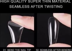 Gel Soft Flex Nepnagels Plaknagels Met Lijm Almond Shape Nagels Press On Nails 100% Soak-off - Fake Nails- Nageltips Full Cover 240 Stuks Transparant / Clear Tips Van Hoge Kwaliteit + Nagelvijl + Lijm -Nagelverzorging Winkel 1200x847 1