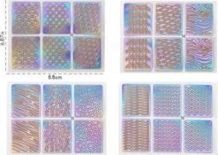 GUAPÀ - Nail Art Nagel Sjabloon Stickers 42 Vellen - Zelfklevende Nagelstickers & Nageldecoratie 3D Goud En Zilver -Nagelverzorging Winkel 1200x850 1