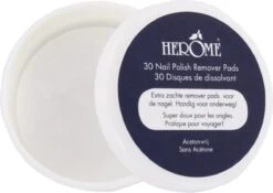 Herome Nagellakremover Pads - Nagellakverwijderaar Pads - Acetonvrij, Mild Reinigend En Droogt Niet Uit - Handig Voor Onderweg Travelsize- 30 Pads -Nagelverzorging Winkel 1200x850