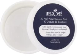 Herome Combi-Pack Caring Nail Polish Remover Duo - 1x Nagellakremover 120ml & 1x Caring Nail Polish Remover Pads 30 -Nagelverzorging Winkel 1200x879