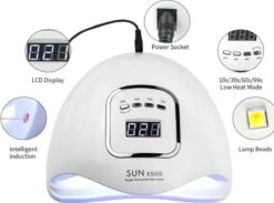 Merkloos 80 Watt UV LED Lamp Nagels - SUN X5 MAX - 45LED - Nagel - UV- LED Lamp - Wit - Nagellamp - Nail Dryer - Nagels - Salon - Lamp - -Nagelverzorging Winkel 1200x888 1