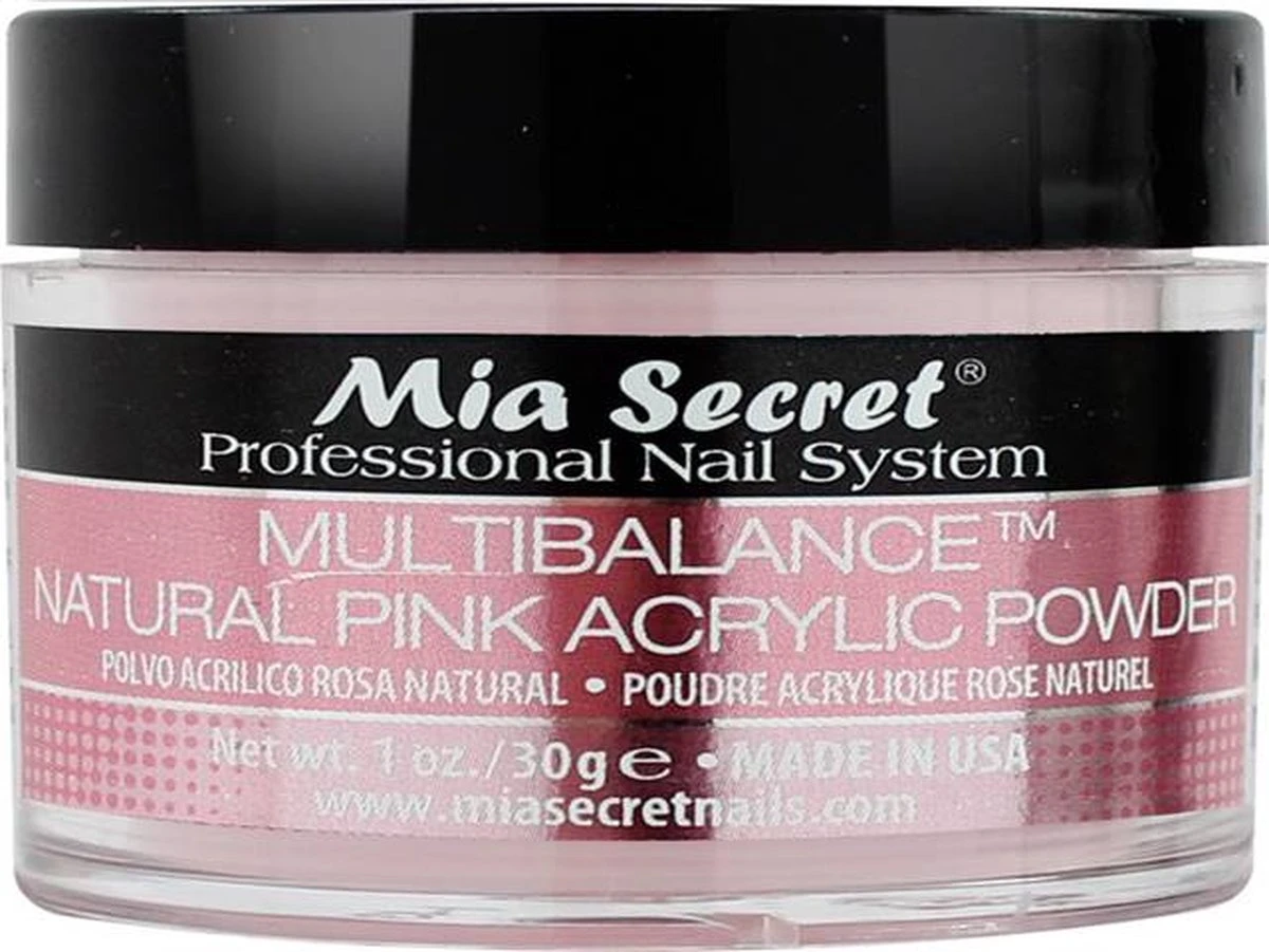 Acryl Poeder Natuurlijk Roze 30ml. 1 Acryl Poeder Natuurlijk Roze 30ml.