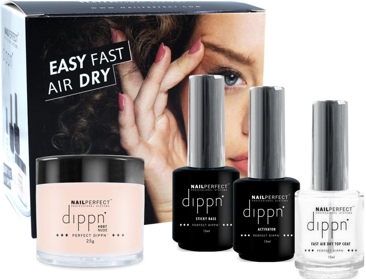 Dip Poeder Starter Kit - NailPerfect - Dippn Kit (Dippn' Sticky Base 15ml, Dippn' Activator 15ml, Dippn' Fast Dry Top Coat 15ml, Dippn' 004 Cover = Zacht Roze 25 Gram) 4 Dip Poeder Starter Kit - NailPerfect - Dippn Kit (Dippn' Sticky Base 15ml, Dippn' Activator 15ml, Dippn' Fast Dry Top Coat 15ml, Dippn' 004 Cover = Zacht Roze 25 Gram) - Afbeelding 4