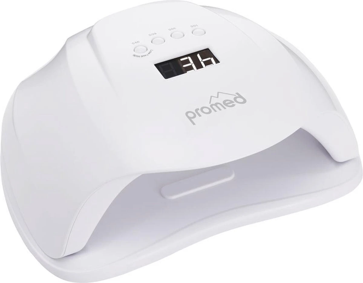 Promed UVL-54 , Allround UV / LED Lamp Voor Nagels, Incl. Infrarood Sensor En Timer. Met High-Definition-LED's, Voorzien Van ' Anti-Heat-Funktion ' / ' Painless Function'' En Dual Power Systeem. 2 Promed UVL-54 , Allround UV / LED Lamp Voor Nagels, Incl. Infrarood Sensor En Timer. Met High-Definition-LED's, Voorzien Van ' Anti-Heat-Funktion ' / ' Painless Function'' En Dual Power Systeem. - Afbeelding 2