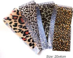 Merkloos EPIN | Panter Print Nagel Stickers | Nagel Folie | 4 Verschillende Panter Print Vellen | Exclusief Lijm | 4 Vel | 20x4 CM