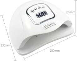 Merkloos 80 Watt UV LED Lamp Nagels - SUN X5 MAX - 45LED - Nagel - UV- LED Lamp - Wit - Nagellamp - Nail Dryer - Nagels - Salon - Lamp - -Nagelverzorging Winkel 1200x959 1
