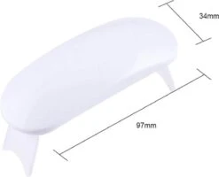 WiseGoods - Premium Nagel LED Lamp Gelnagels - Nagellak Droger - Gellak - 6W - Wit -Nagelverzorging Winkel 1200x973 1