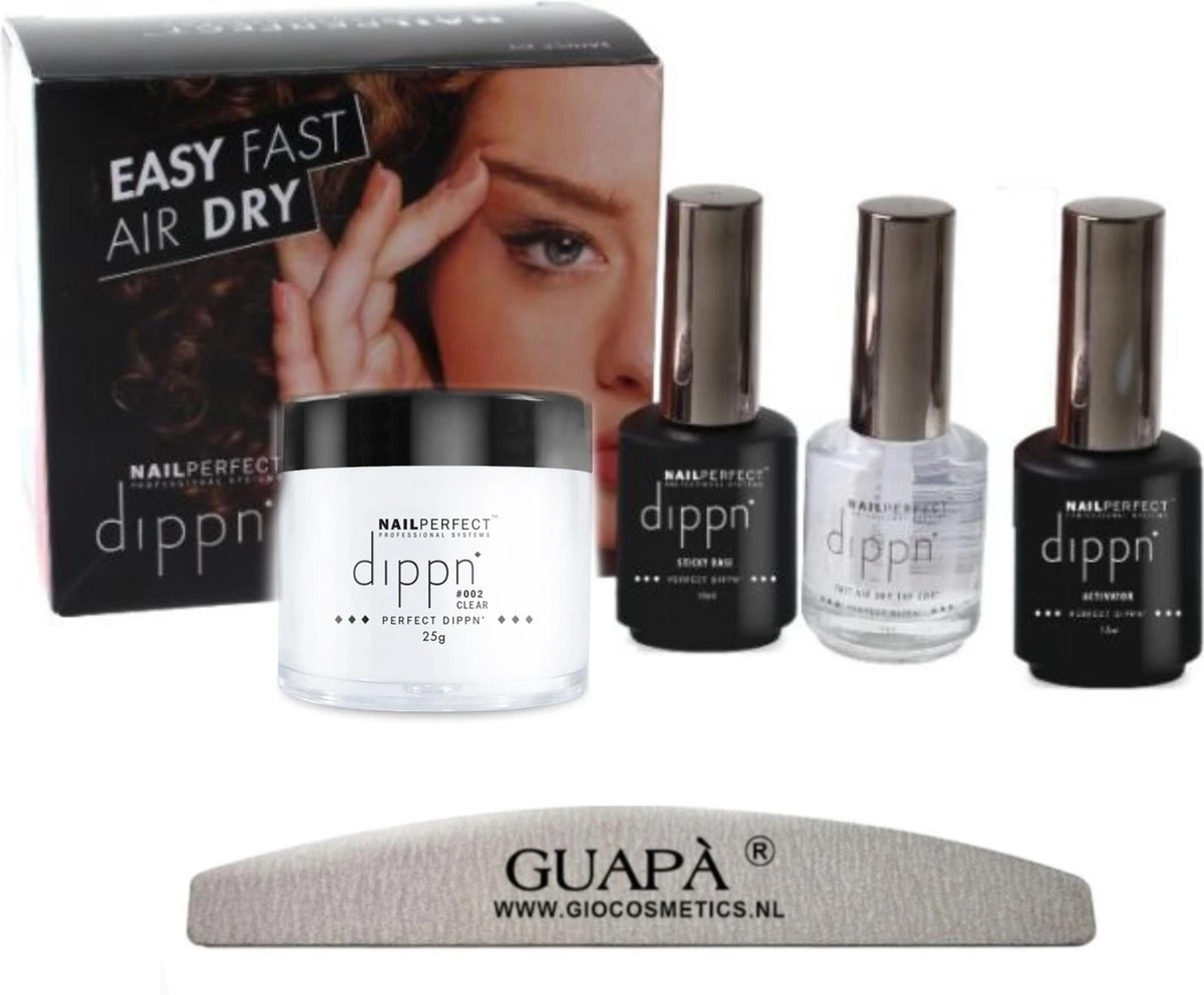 GUAPÀ® Acryl Nagels Dip Poeder Starterskit | Dip Powder | Dipping Acryl Poeder | Clear 1 GUAPÀ® Acryl Nagels Dip Poeder Starterskit | Dip Powder | Dipping Acryl Poeder | Clear