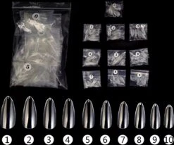 Gel Soft Flex Nepnagels Plaknagels Met Lijm Almond Shape Nagels Press On Nails 100% Soak-off - Fake Nails- Nageltips Full Cover 240 Stuks Transparant / Clear Tips Van Hoge Kwaliteit + Nagelvijl + Lijm -Nagelverzorging Winkel 1200x999