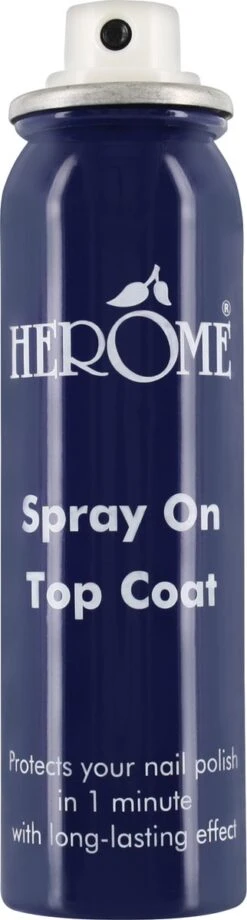 Herome Spray On Top Coat - Beschermde En Droge Nagels In 1 Minuut - Long Lasting Effect - 75ml. -Nagelverzorging Winkel 322x1200
