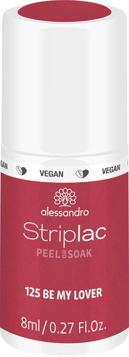 Alessandro Striplac Peel Or Soak - Gellak - 125 Be My Lover - 8 Ml 2 Alessandro Striplac Peel Or Soak - Gellak - 125 Be My Lover - 8 Ml - Afbeelding 2
