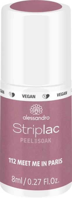 Alessandro Striplac Peel Or Soak - Gellak - 112 Meet Me In Paris - 8 Ml