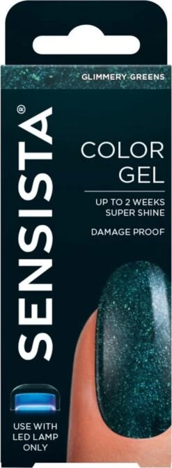 Sensista Color Gel Glimmery Greens - Groen/Glitter -Nagelverzorging Winkel 441x1200 1