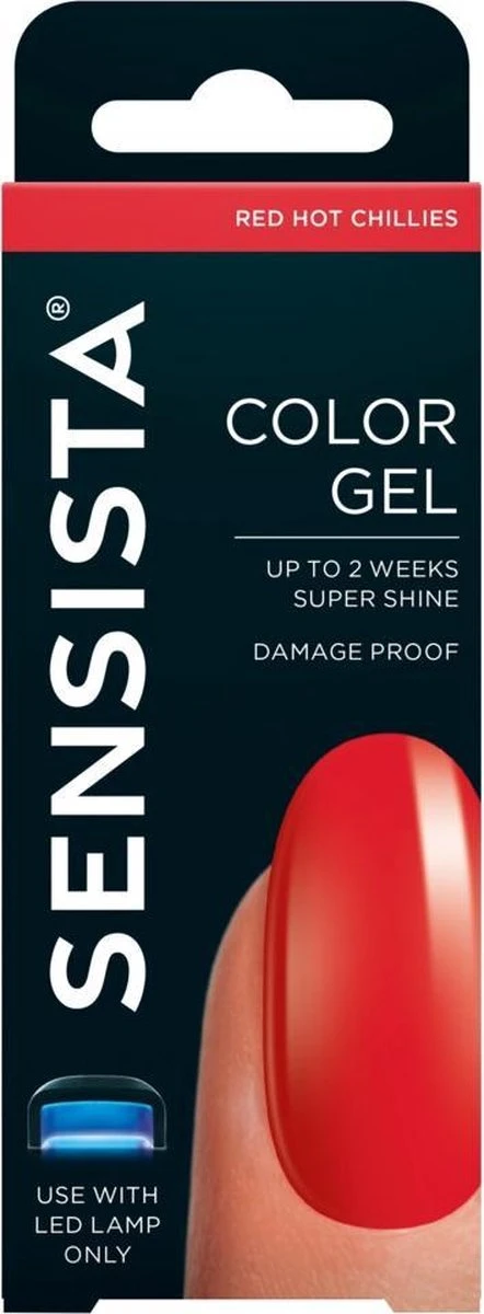 Sensista Color Gel Red Hot Chillies - Rood 4 Sensista Color Gel Red Hot Chillies - Rood - Afbeelding 4