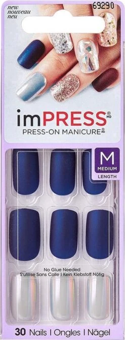 Kiss ImPRESS Press-on Manicure Call It Off- Kunstnagels - Nagels - Press On Nails - Plaknagels - Nepnagels - 30 Stuks - Beste Kwaliteit